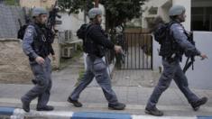 Israeli police in Tel Aviv, Israel, on 1 January 2016