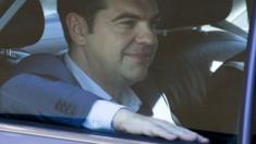 Alexis Tsipras leaves meeting with lenders - 24 June