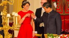 The Duchess of Cambridge and Chinese President Xi Jinping at a state banquet