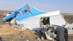 Debris from Russian plane in Sinai, 1 Nov 15
