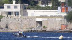 The beach below King Salman's villa in Vallauris. 27 July 2015