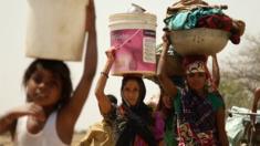 Women of Gopipur village walk for miles each day for fresh water