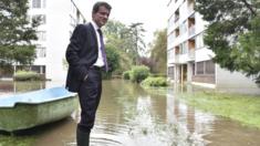 Manuel Valls visits flood-hit areas of southern Paris (4 June)
