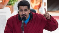 Venezuelan President Nicolas Maduro speaks at Miraflores Palace in Caracas on 17 January, 2015.