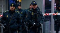 Police at attack site in Copenhagen
