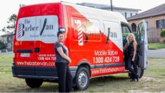 Ep Weatherhead and her employee Sarah Barr stand in front of their van