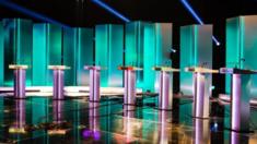 The TV debate set