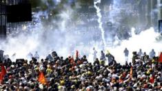 Clashes in Genoa, Italy in July 2001