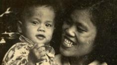 Ly as a baby with her mother Quy