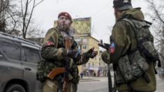 Pro-Russian separatists in Donetsk, March 2015