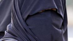 Woman wearing a burka