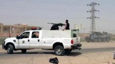 Iraqi federal police officers deployed Habbaniya military base, near Ramadi (18 May 2015)