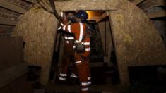 Workers in a tunnel