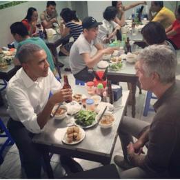 Obama Bourdain
