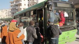 حافلة إجلاء المدنيين في حلب