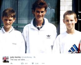 Mensaje de Judy Murray en Twitter
