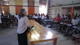 Maria Grette en Uganda