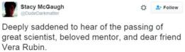 Tuit de Stacy McGaugh, astrofísico y cosmólogo: 