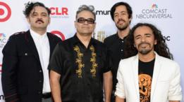Los integrantes de Café Tacvba de izquierda a derecha: los hermanos Enrique y Joselo Rangel, Emmanuel del Real y Rubén Albarrán.