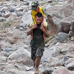 Niño rescatado