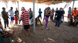 Reunión en la playa