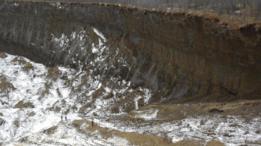 Paredes del cráter de Batagaika