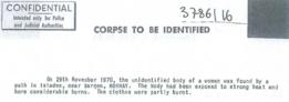 Parte de la nota original emitida por la Interpol donde se lee: