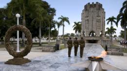 El mausoleo de José Martí en el cementerio de Santa Ifigenia.