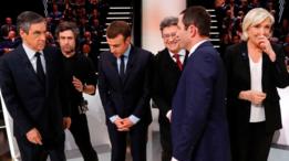 Los candidatos en un debate.