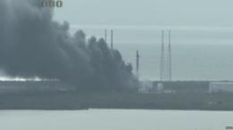 Ракета Falcon 9 взорвалась на стартовой площадке