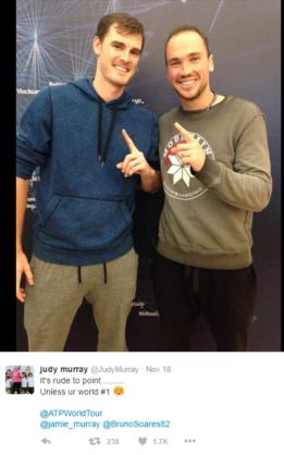Mensaje de Judy Murray en Twitter