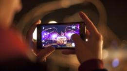 Tomando una foto con el teléfono móvil