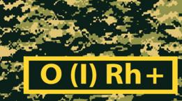 tipo de sangre en camuflaje