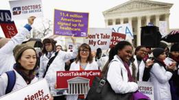 Manifestación a favor del Obamacare, junio de 2015.