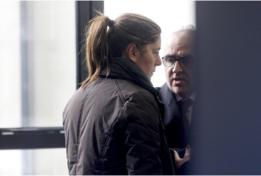 Marga Garau con su abogado, Alberto Martín.