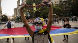 Un manifestante