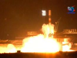 Progress MS-04 en pleno lanzamiento.