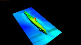 Imagen sonar del submarino alemán UB-85
