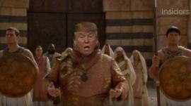 Trump is 'featured' in a scene from Game of Thrones