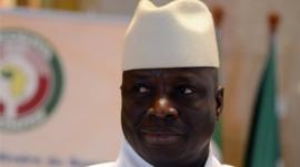 President Yahya Jammeh of Gambia on March 28, 2014