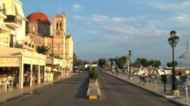 Democracy Avenue, Aegina, Greece, July 2015