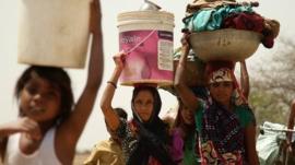 Women of Gopipur village walk for miles each day for fresh water
