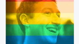 Facebook founder Mark Zuckerberg announced the rainbow flag tool by changing his own profile pic