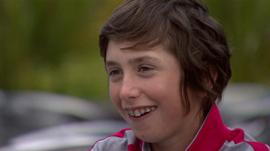 Twelve-year-old <b>Tom McKibbin</b> won the World Kids Championship - _84664245_tom_mckibbin