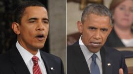 Barack Obama SOTU 2009 and 2015