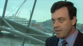 The Irish finance minister, Brian Lenihan