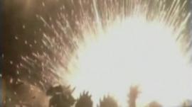 The firework explosion