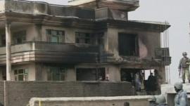 House damaged by military plane in Afghanistan