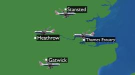 London airports map
