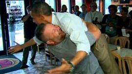 Barack Obama and Scott Van Duzer